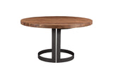 VE-1106-03-0 Bent Round Dining Table 54In Brown