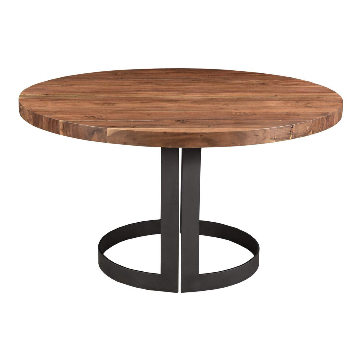 VE-1106-03-0 Bent Round Dining Table 54In Brown