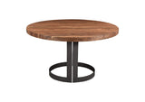 VE-1106-03-0 Bent Round Dining Table 54In Brown