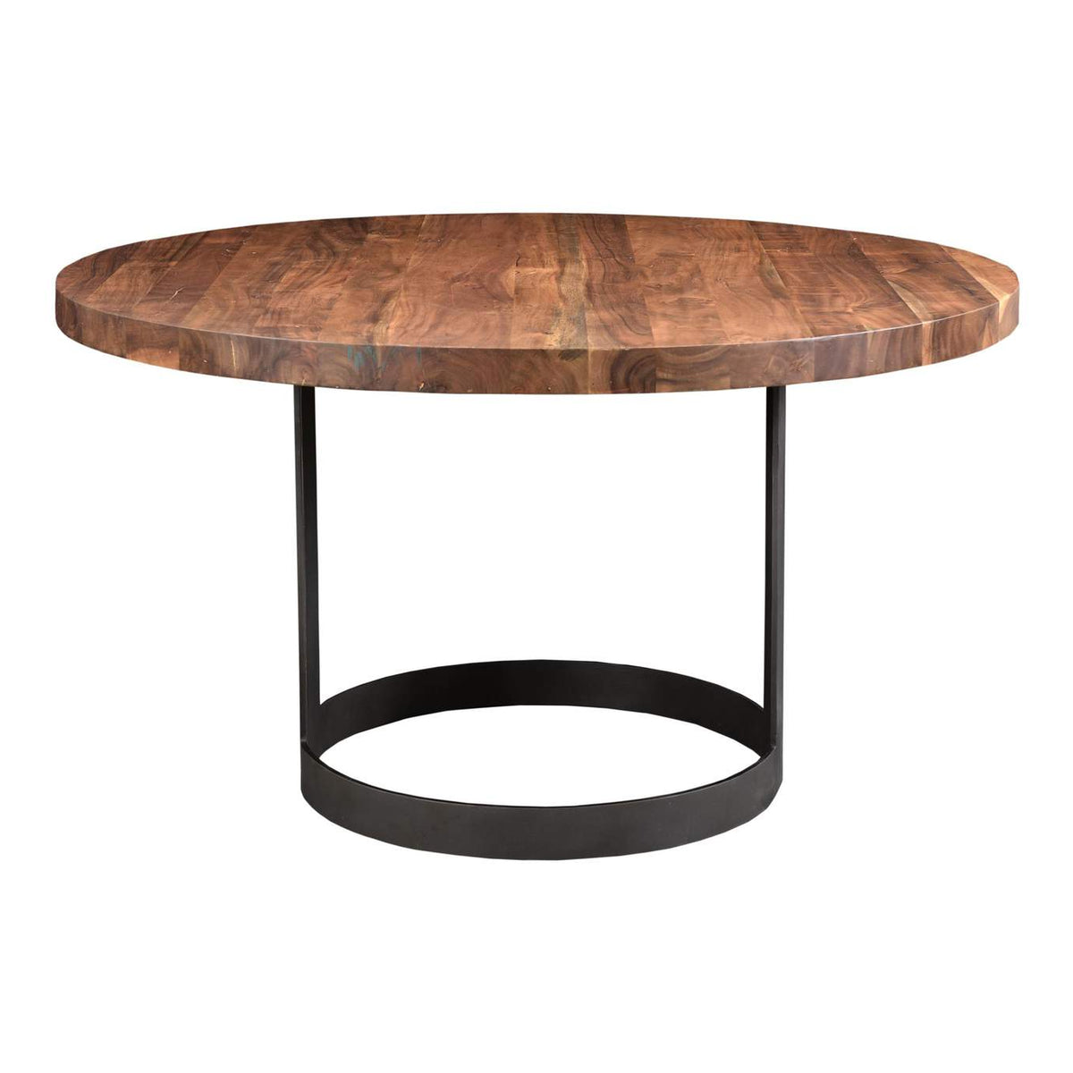 VE-1106-03-0 Bent Round Dining Table 54In Brown