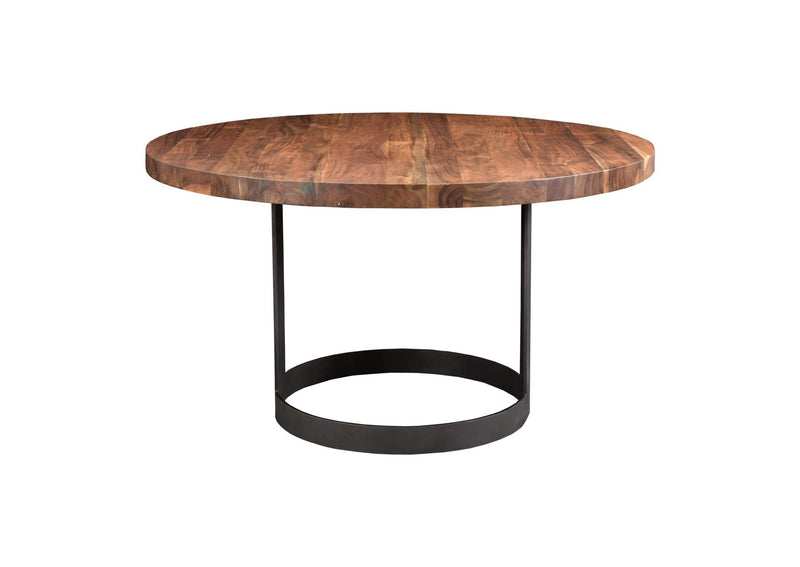 VE-1106-03-0 Bent Round Dining Table 54In Brown