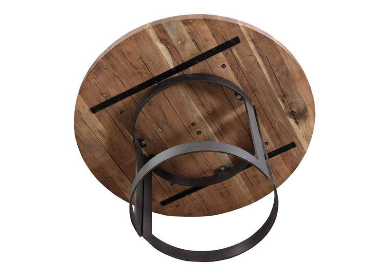 VE-1106-03-0 Bent Round Dining Table 54In Brown