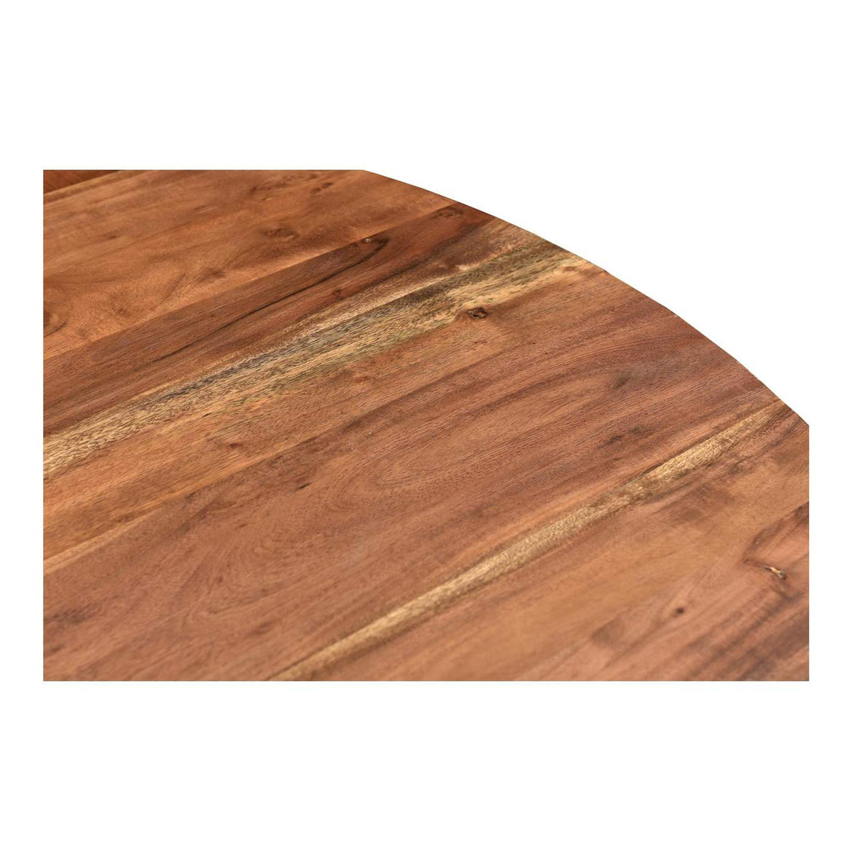 VE-1106-03-0 Bent Round Dining Table 54In Brown
