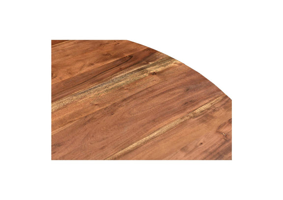 VE-1106-03-0 Bent Round Dining Table 54In Brown