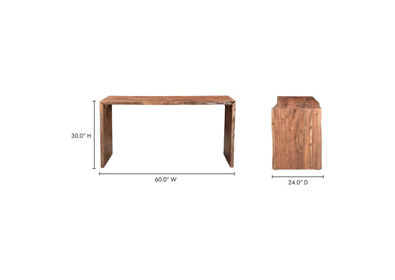 VE-1110-03 Tyrell Desk Natural Brown