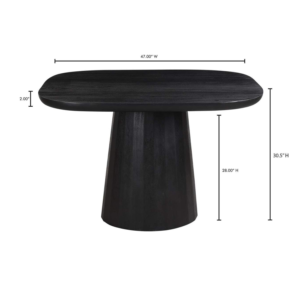 VE-1111-02-0 Freed Dining Table Black