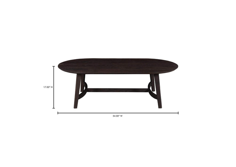 VE-1119-20-0 Trie Coffee Table Dark Brown