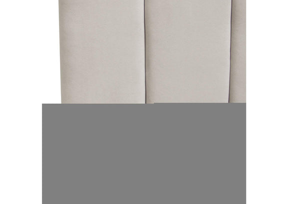 VENUSLGQUBED Venus Vertical Channel Tufted Queen Bed In Light Grey Velvet