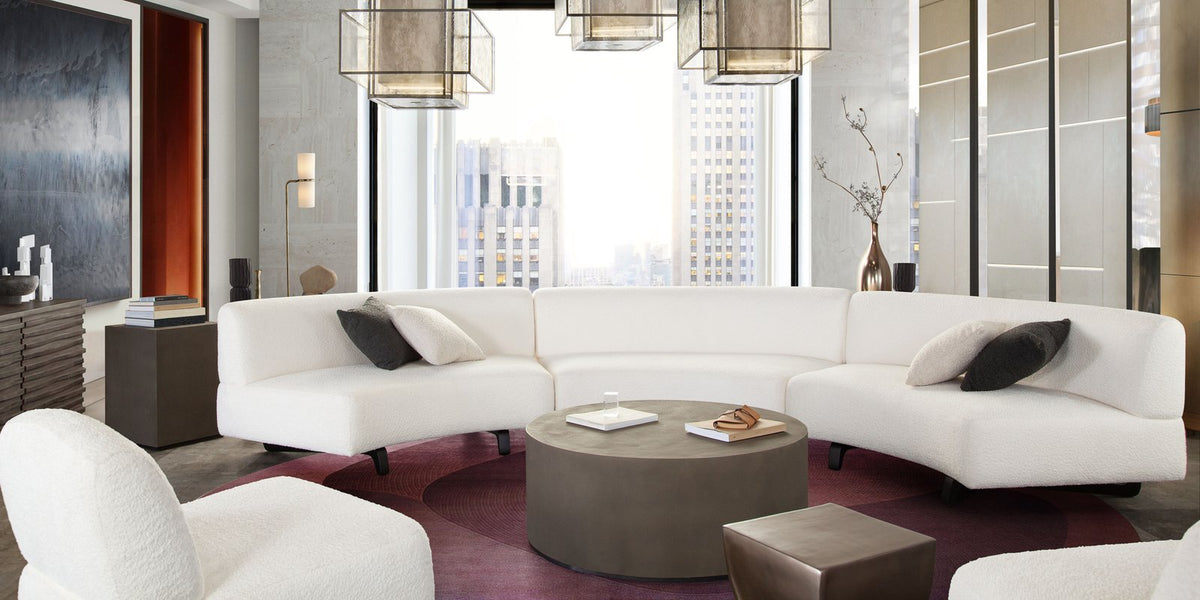 Vesper 3PC Modular Curved Armless Sofa