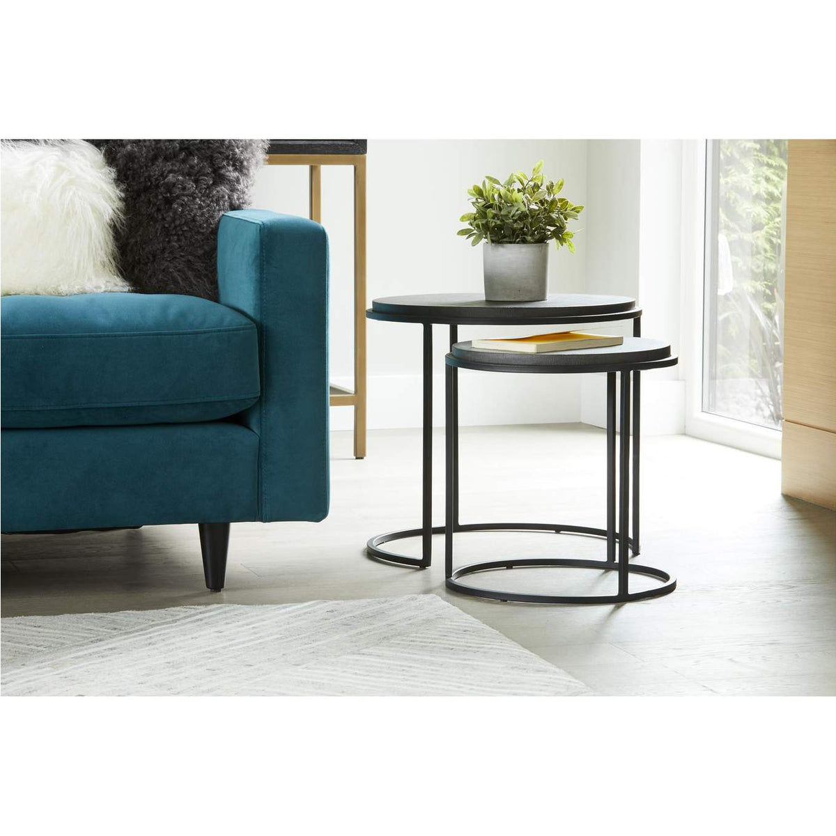 VH-1008-02 Roost Nesting Tables Black Set Of 2