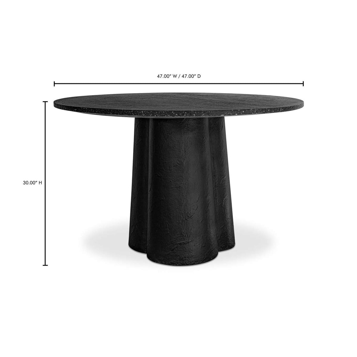 VH-1017-02-0 Mono Dining Table Black