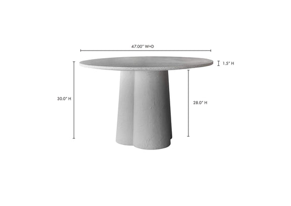 VH-1017-18-0 Mono Dining Table White