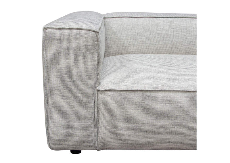 VICE4PCBA Vice 4pc Modular Sectional In Barley Fabric With Ottoman