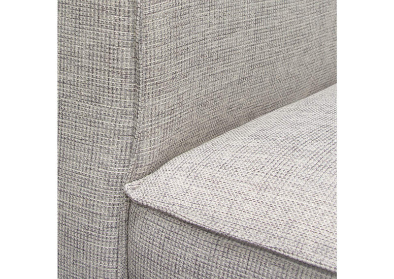 VICE4PCBA Vice 4pc Modular Sectional In Barley Fabric With Ottoman