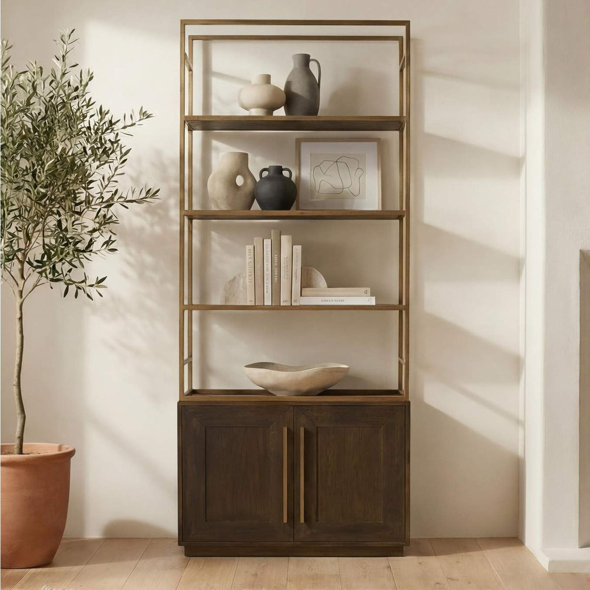 VL-1001-03-0 Elliot Bookshelf Brown