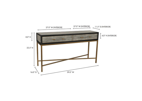 VL-1049-15 Mako Console Table Grey