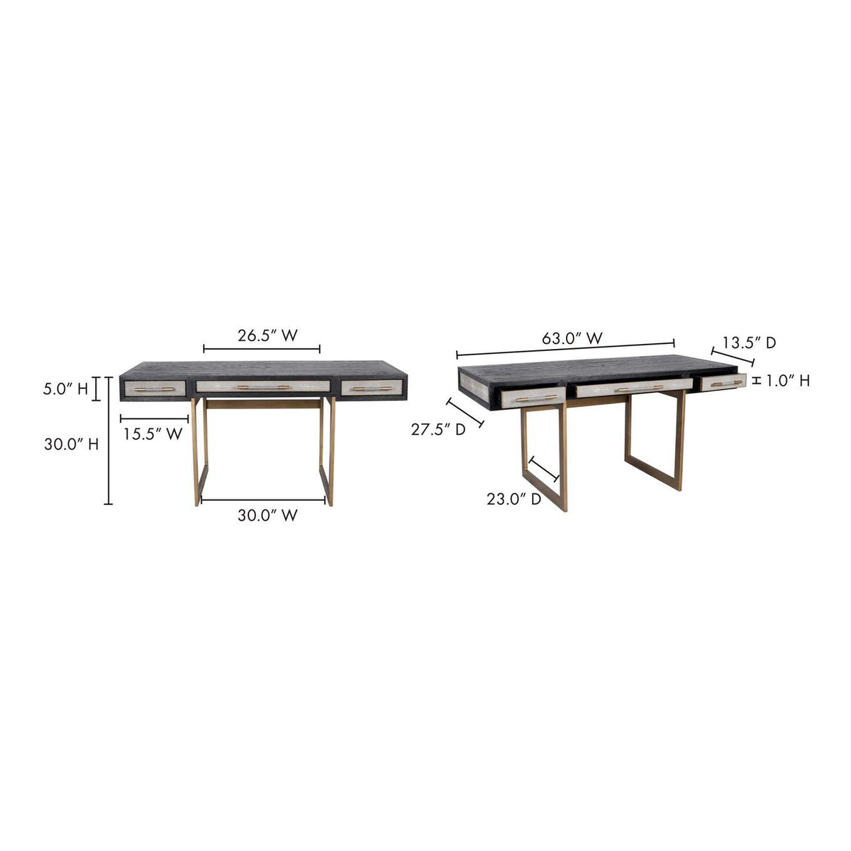 VL-1053-15 Mako Desk Grey