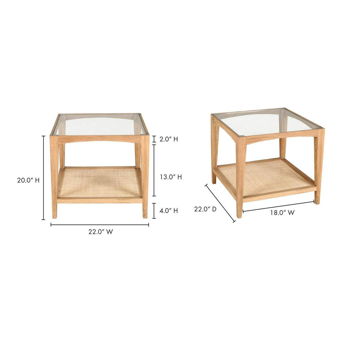 VL-1057-24 Harrington Side Table Natural