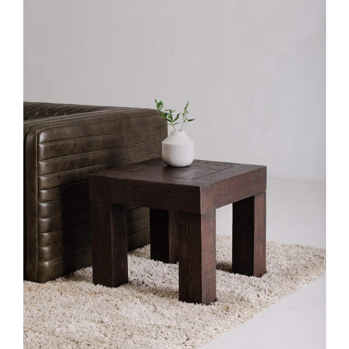 VL-1059-03 Evander Side Table Rustic Brown