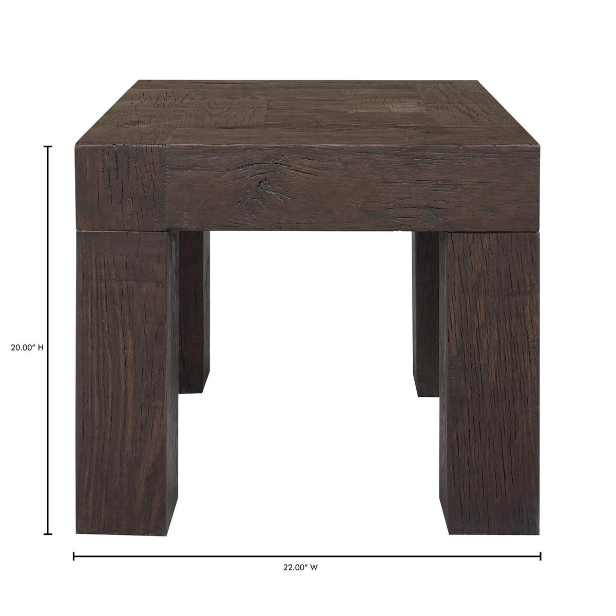 VL-1059-03 Evander Side Table Rustic Brown