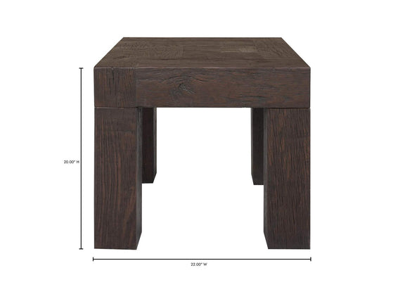 VL-1059-03 Evander Side Table Rustic Brown