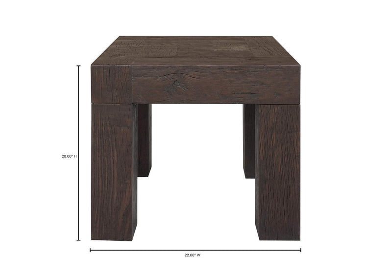 VL-1059-03 Evander Side Table Rustic Brown