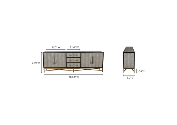 VL-1061-15 Mako Sideboard Large Grey