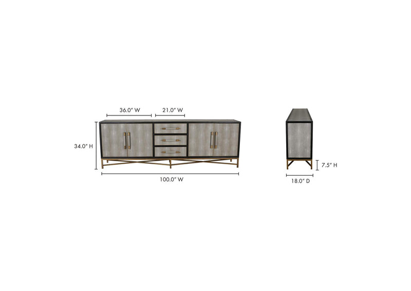 VL-1061-15 Mako Sideboard Large Grey