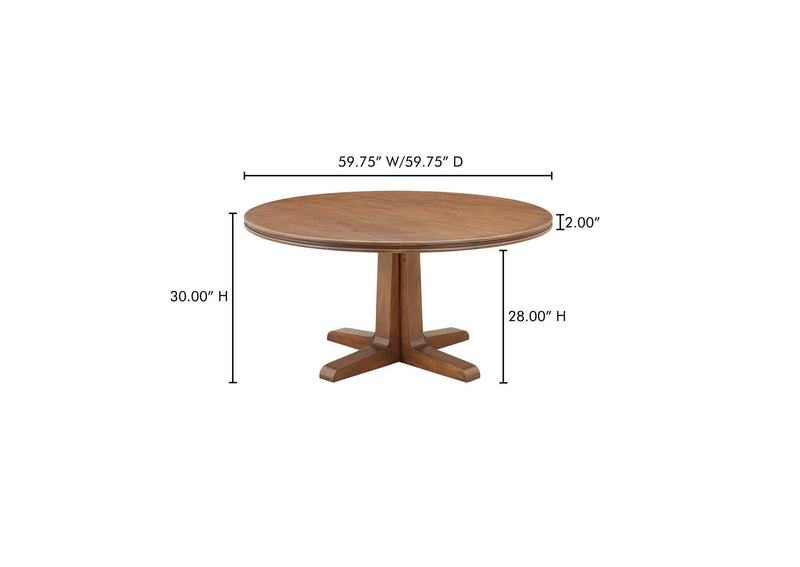 VL-1087-03-0 Charles Dining Table Brown