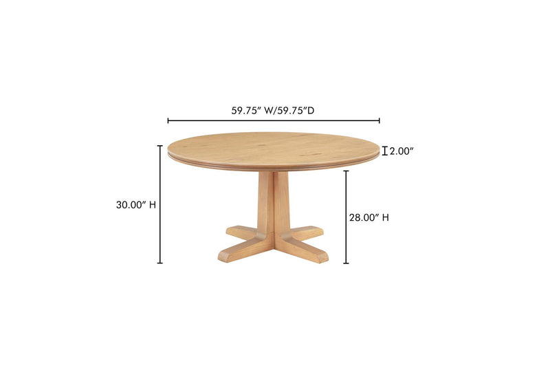 VL-1087-24-0 Charles Dining Table Natural
