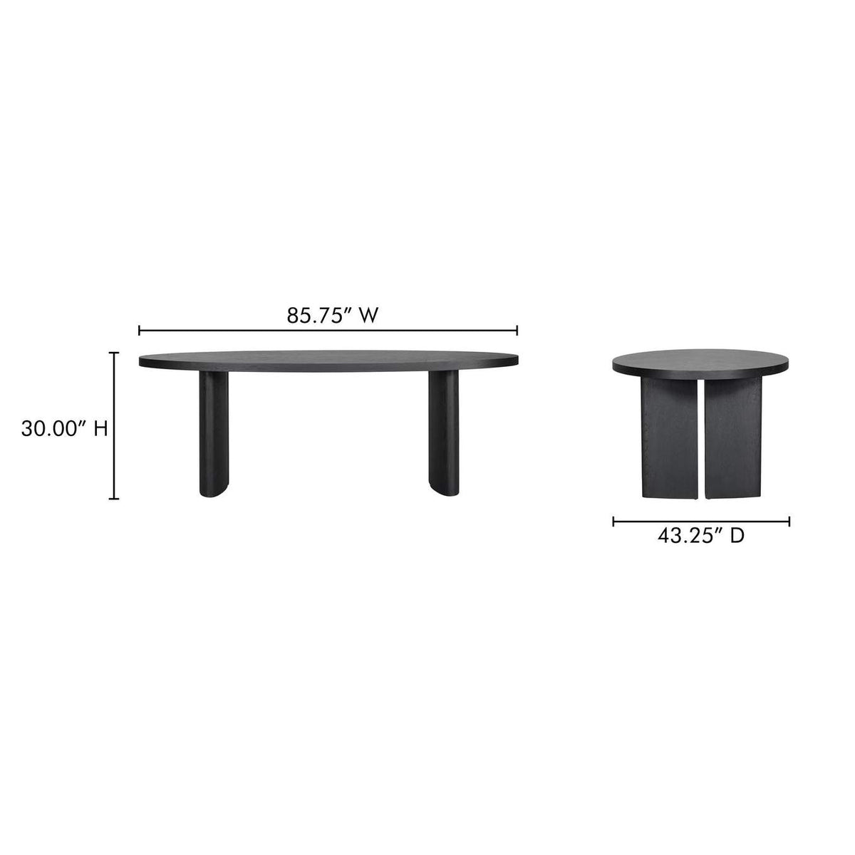 VL-1090-02-0 William Dining Table Black
