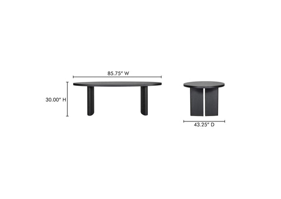 VL-1090-02-0 William Dining Table Black