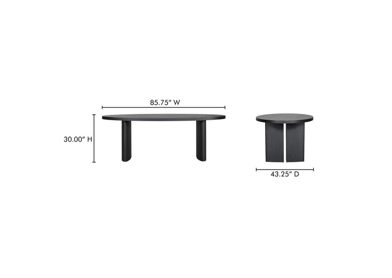 VL-1090-02-0 William Dining Table Black