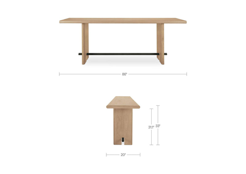 VL-1109-24 Madison Console Table Natural