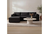 VV-1007-02-L-0 Burrow Sleeper Sectional With Storage Chaise Black Left