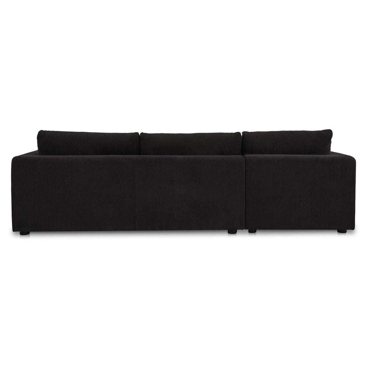 VV-1007-02-L-0 Burrow Sleeper Sectional With Storage Chaise Black Left