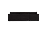 VV-1007-02-L-0 Burrow Sleeper Sectional With Storage Chaise Black Left
