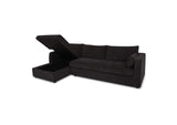 VV-1007-02-L-0 Burrow Sleeper Sectional With Storage Chaise Black Left