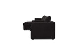 VV-1007-02-L-0 Burrow Sleeper Sectional With Storage Chaise Black Left