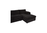 VV-1007-02-R-0 Burrow Sleeper Sectional With Storage Chaise Black Right