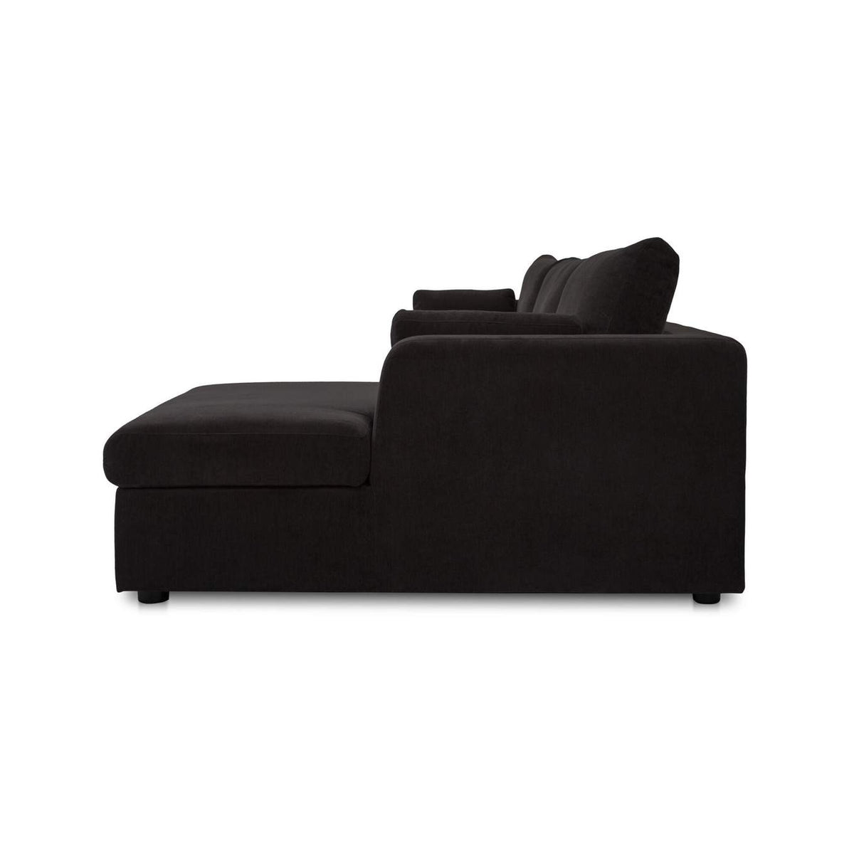 VV-1007-02-R-0 Burrow Sleeper Sectional With Storage Chaise Black Right