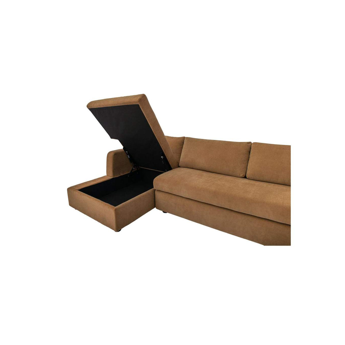VV-1007-23-L-0 Burrow Sleeper Sectional With Storage Chaise Ginger Left