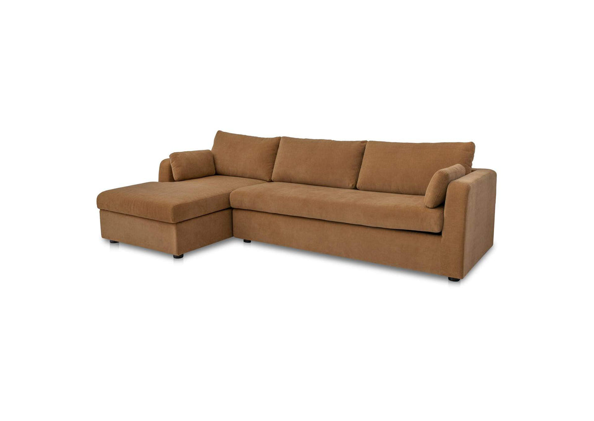 VV-1007-23-L-0 Burrow Sleeper Sectional With Storage Chaise Ginger Left