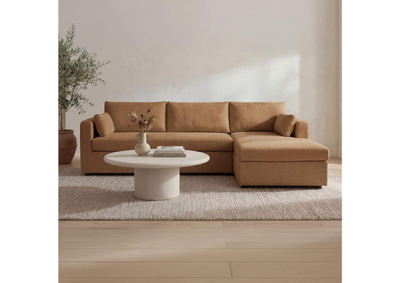 VV-1007-23-R-0 Burrow Sleeper Sectional With Storage Chaise Ginger Right