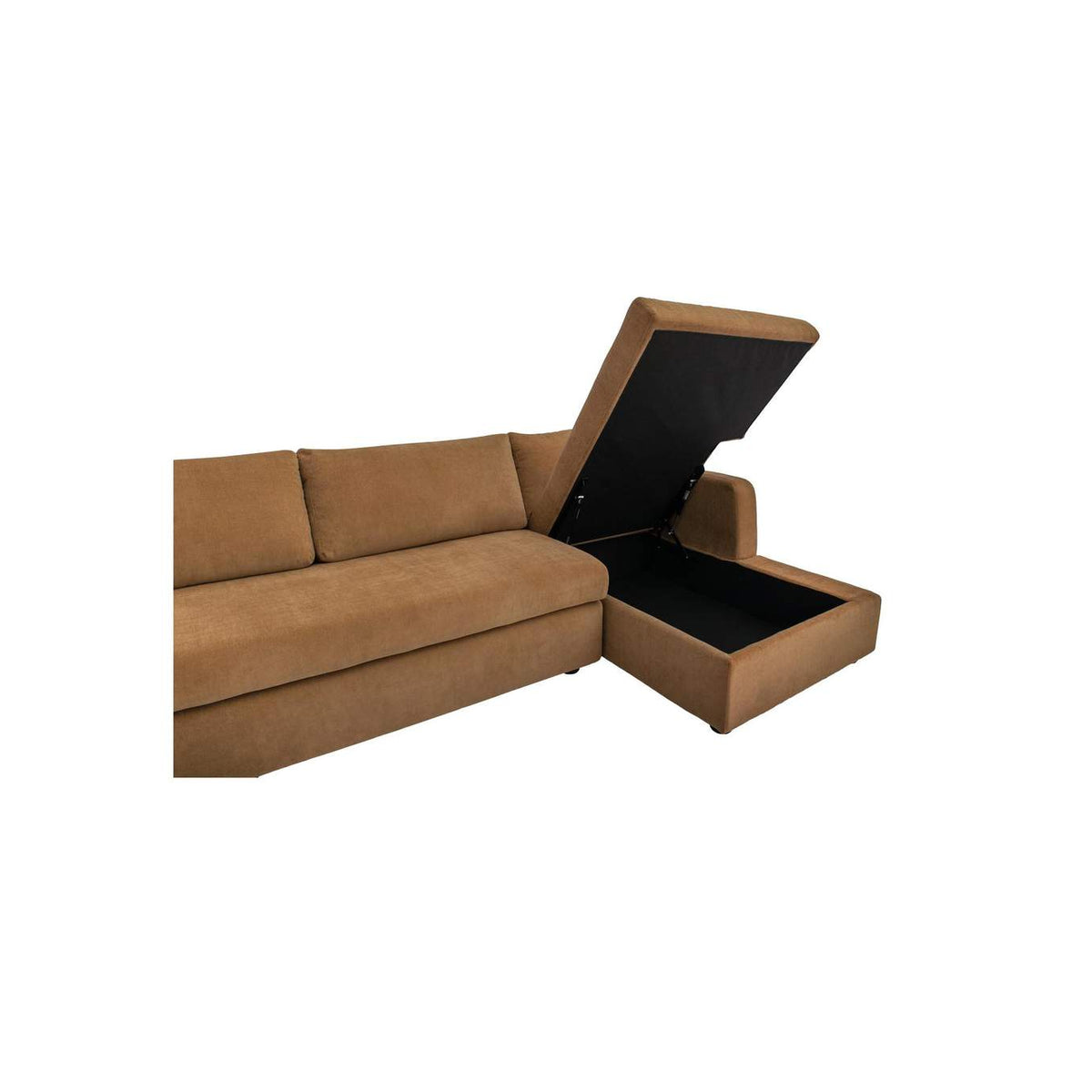 VV-1007-23-R-0 Burrow Sleeper Sectional With Storage Chaise Ginger Right