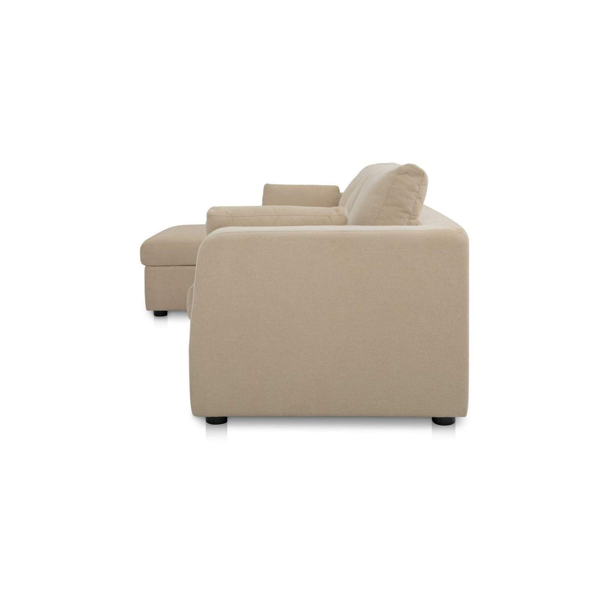 VV-1007-34-L-0 Burrow Sleeper Sectional With Storage Chaise Sand Left
