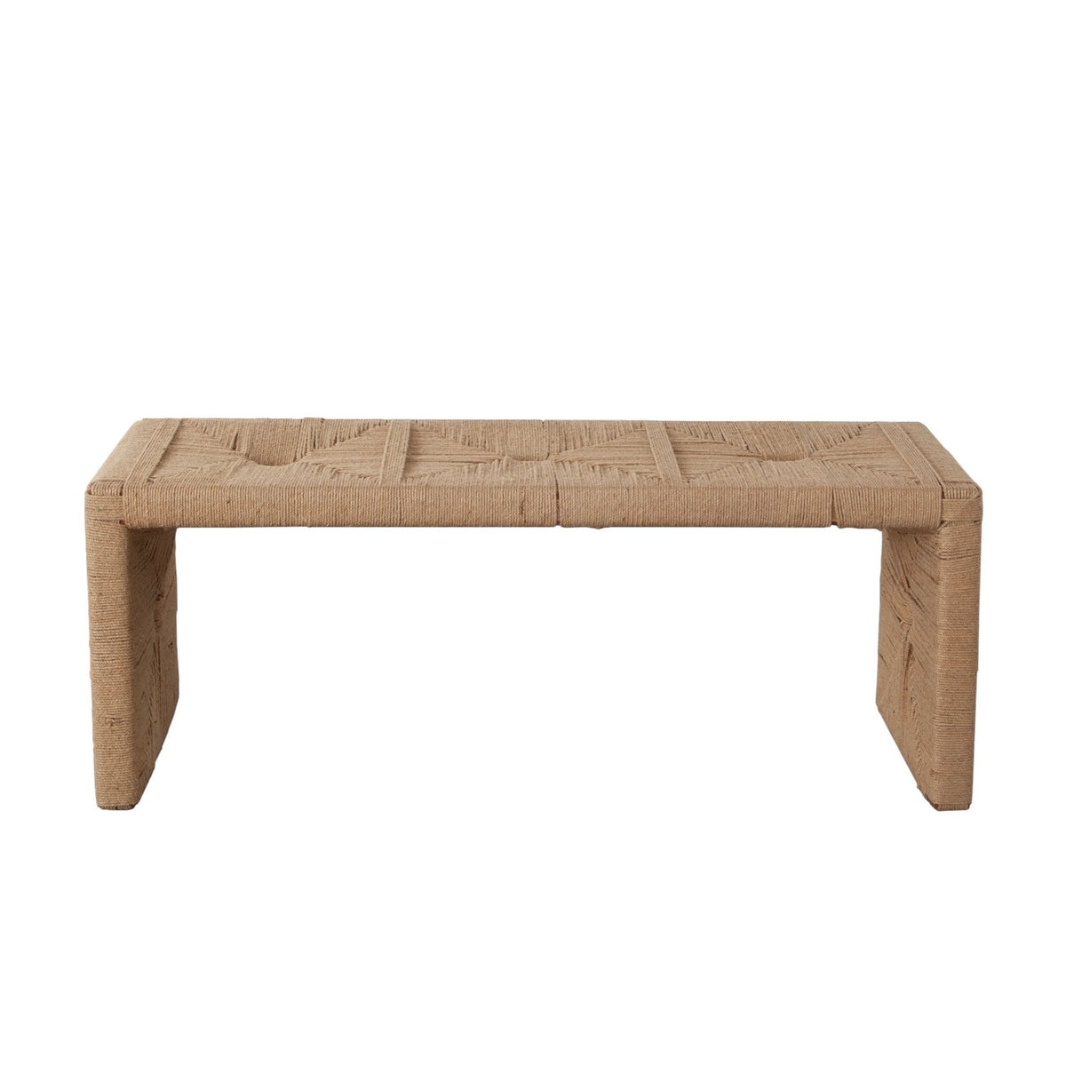 Jute Woven Accent Bench