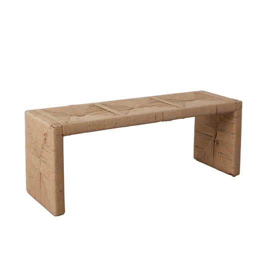 Jute Woven Accent Bench