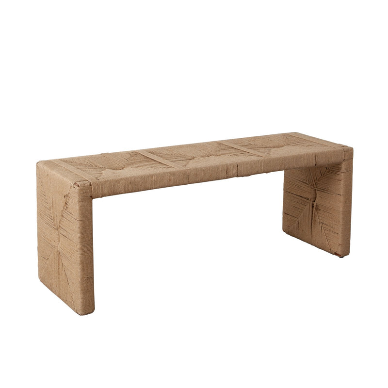 Jute Woven Accent Bench