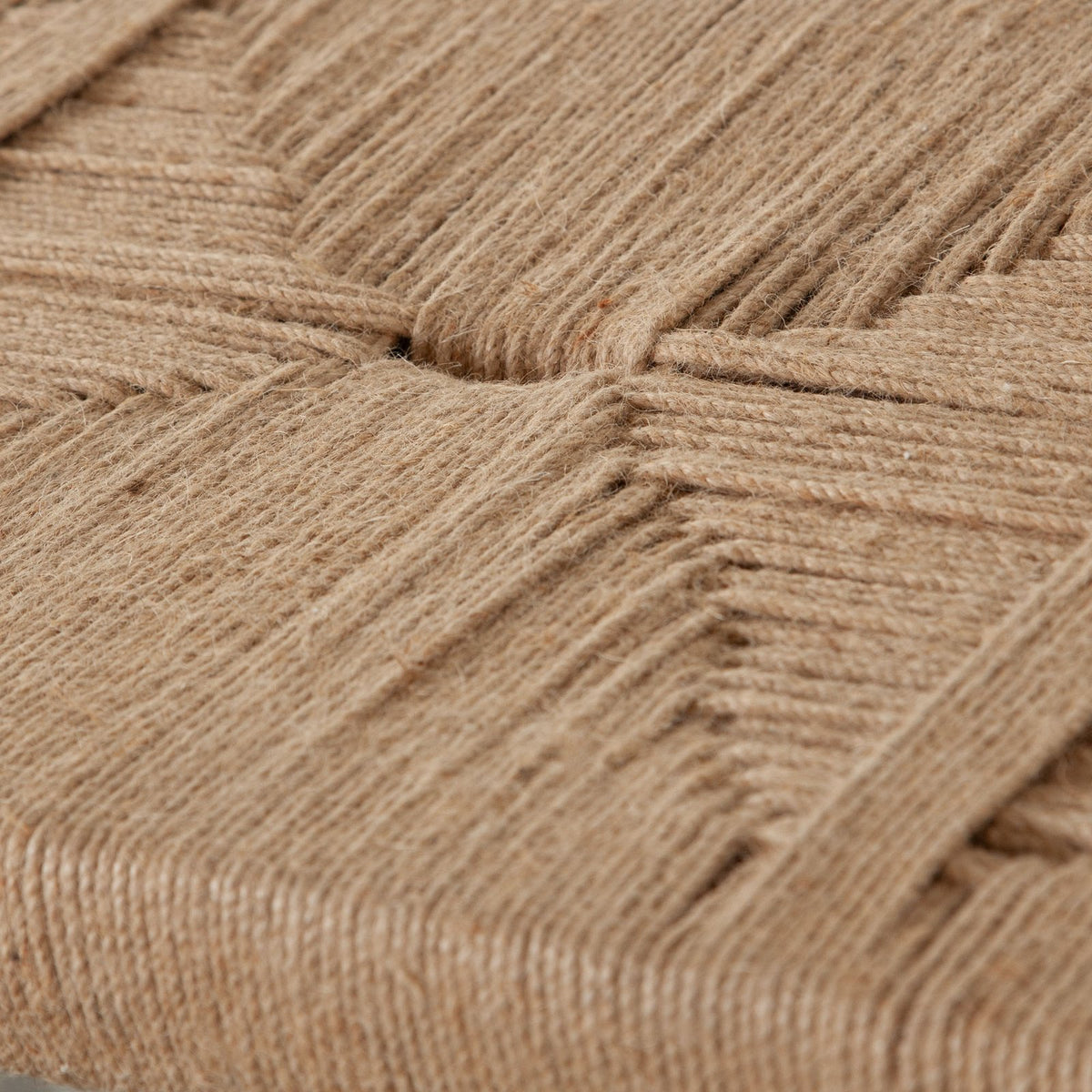 Jute Woven Accent Bench